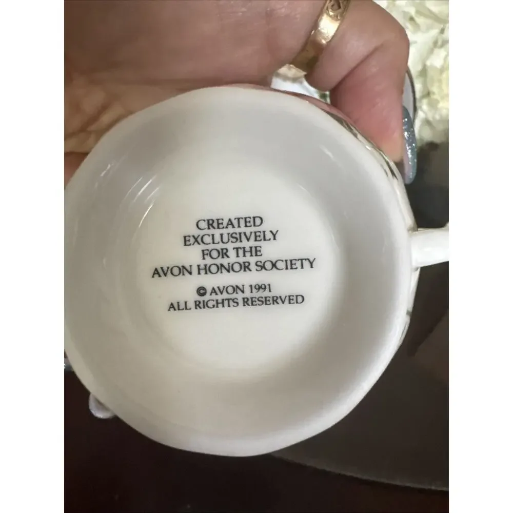 Honor Society Mrs. P.F.E. Albee 1991 Commemorative Tea Cup & Saucer Set (no box)
